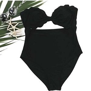 Scalloped One Piece Swim Suit